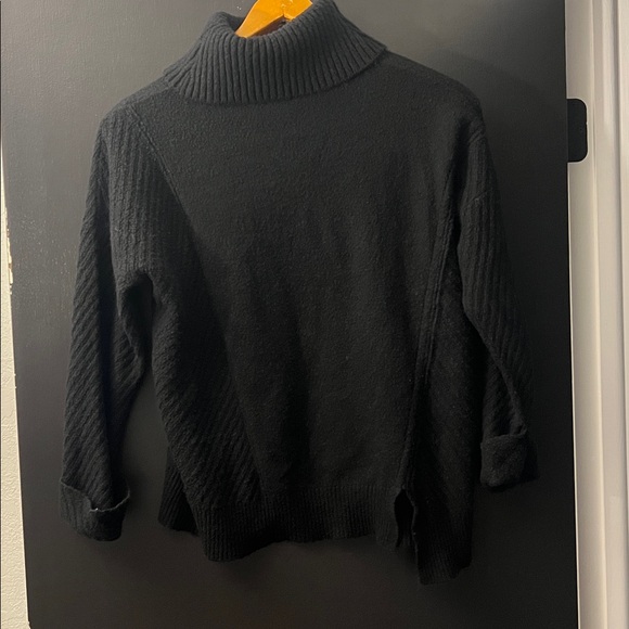 Philosophy M black Asymmetrical turtleneck sweater - Picture 3 of 6